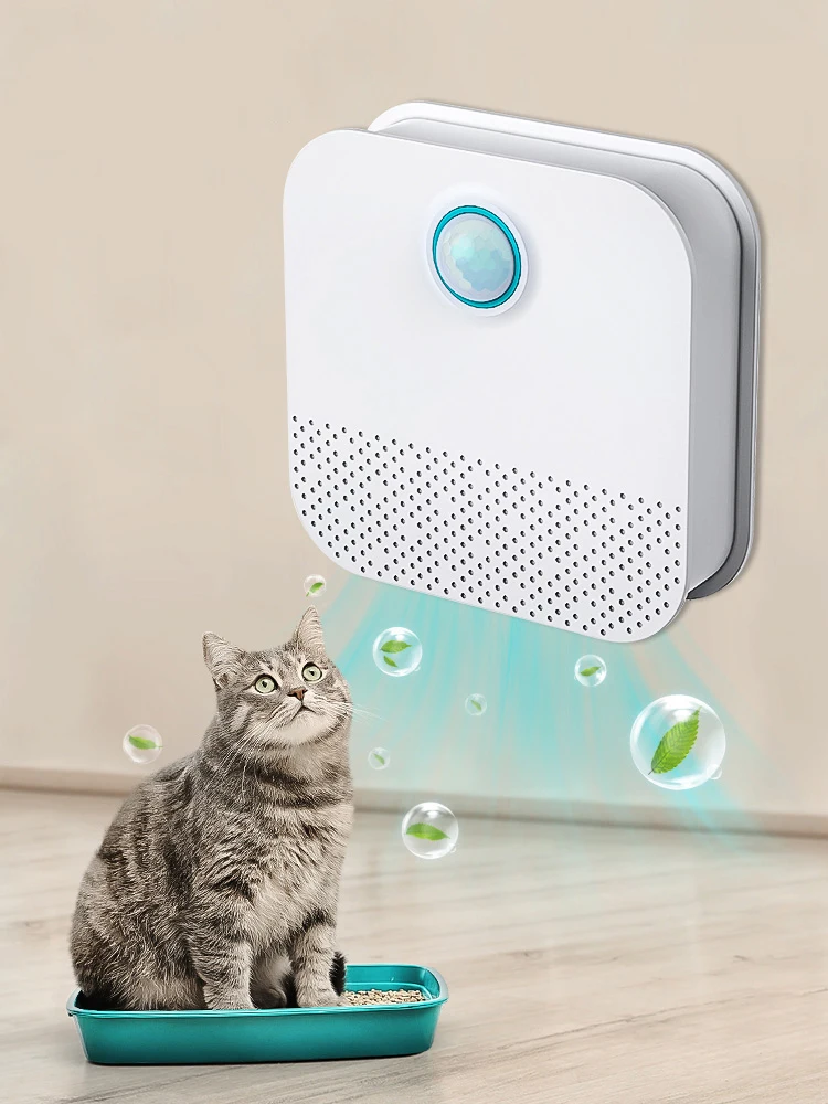 

K40 4000mAh Smart Cat Odor Purifier For Cats Litter Box Deodorizer Dog Toilet Rechargeable Air Cleaner Pets Deodorization