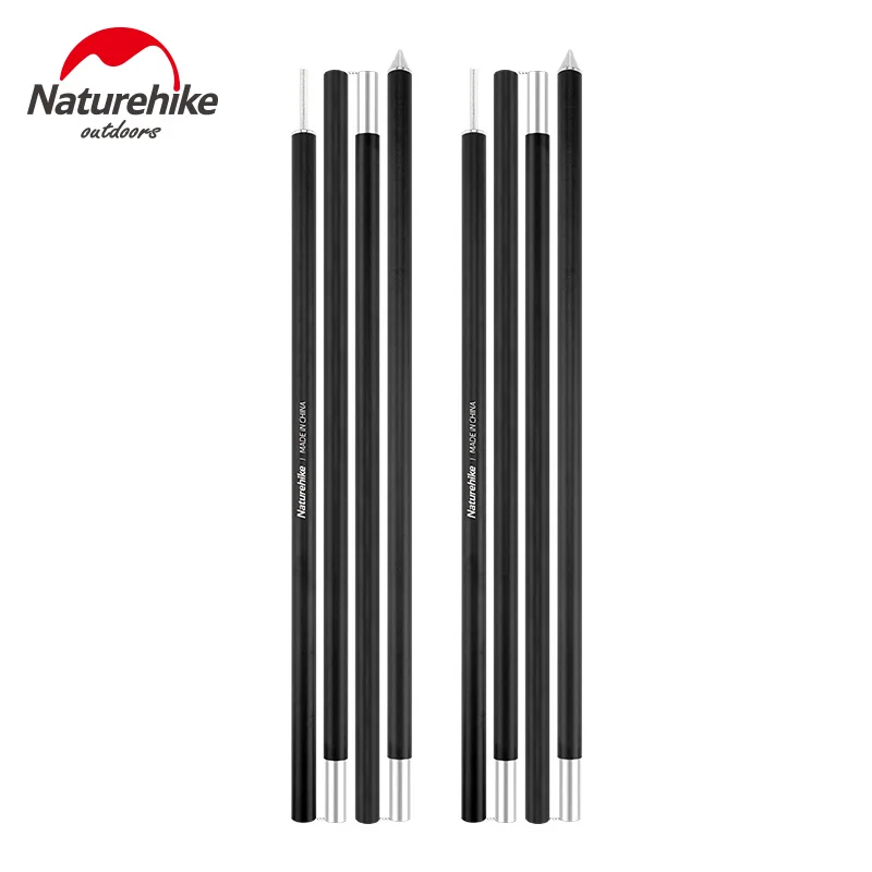 Naturehike-poste de aleación de aluminio para toldo, barra de soporte de toldo grueso, 2 piezas, 2 metros, 19MM, NH20PJ050