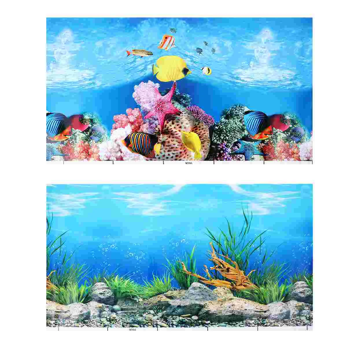 

Background Aquarium 3D Wallpaper Gallon Cling Tank Sticker Adhesive Fondos De Pantalla