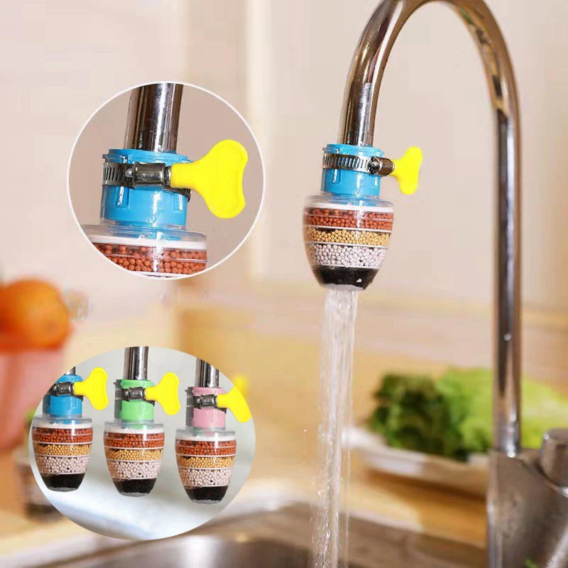 

Kitchen Faucet Tap Water Purifier For Household Multi Layer Water Purifier Filter Activated Carbon Filtration Faucet Purifier