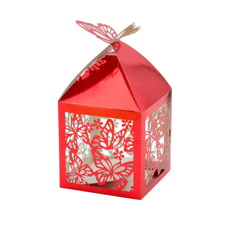 Flying Butterflies Birthday Favors Laser Cut Quinceanera Party Elegant Wedding Gift Box