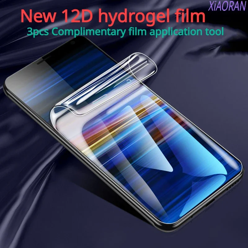 

New 3PCS 12D Screen Protector Hydrogel Film for Sony Xperia XA XA1 XA2 XA3 X 10 Plus Ultra Performance Protective Film