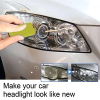 20ml car headlight repair fluid headlamp plating refurbishment polishing agent with sponge tool maintenance supplies