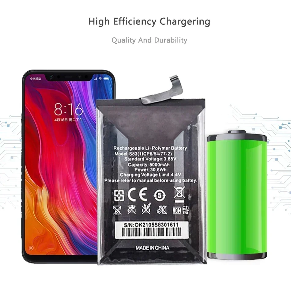 Аккумулятор для мобильного телефона OUKITEL WP9 WP 9 8000 мАч 5 86 дюйма