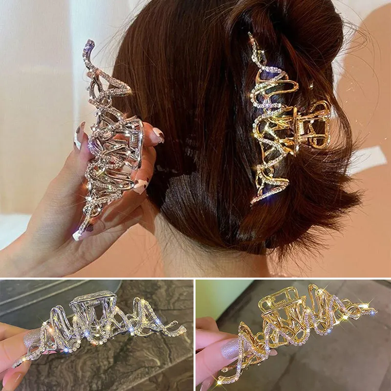 

Shine Irregular Metal Hair Claws Pin Tassel luxurious Advanced Frigid Gripper All-match Temperament Women Hair Accessorie
