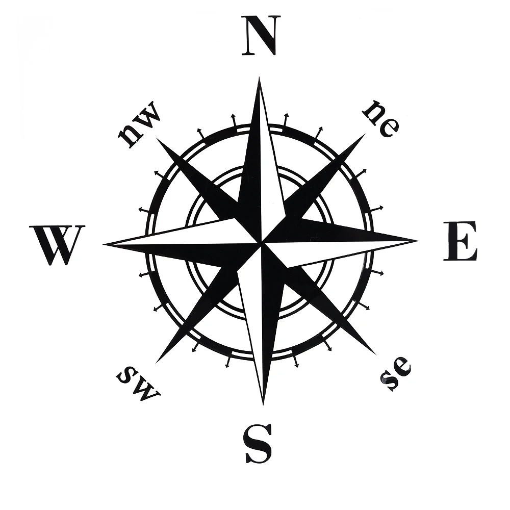 Рисунок компаса на русском