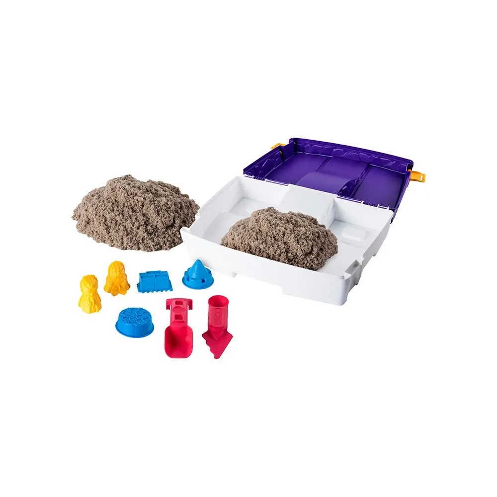 Набор для лепки Kinetic Sand Кинетический песок с лотком-песочницей 6037447 | Игрушки и