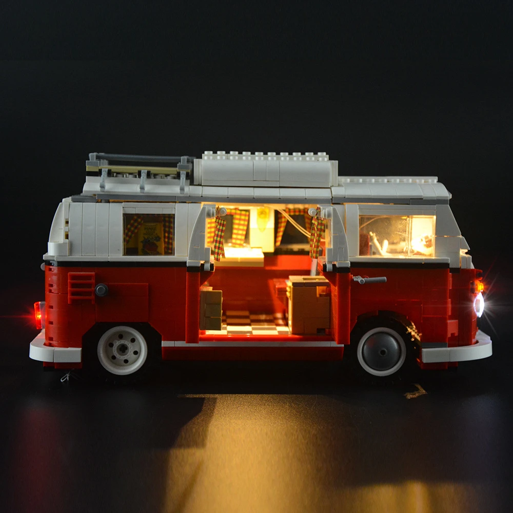

WOBRICKS LED Light Kit for 10220 T1 Camper Van Building Blocks Set (NOT Include The Model) Toys for Children Remote Control