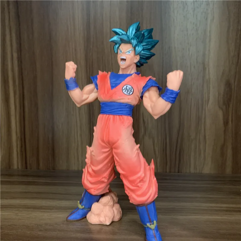Фигурка из аниме Драконий жемчуг Z Goku Blue Super Saiyan кровь ПВХ экшн-фигурка DBZ Vegeta