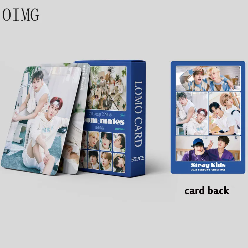 55 шт./компл. Kpop альбом Stray Kids Lomo Card 2022 сезонные приветствия Детские фотокарты