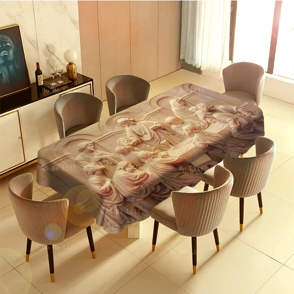 История католической церкви последняя вечеря Relievo фотографии прямоугольная