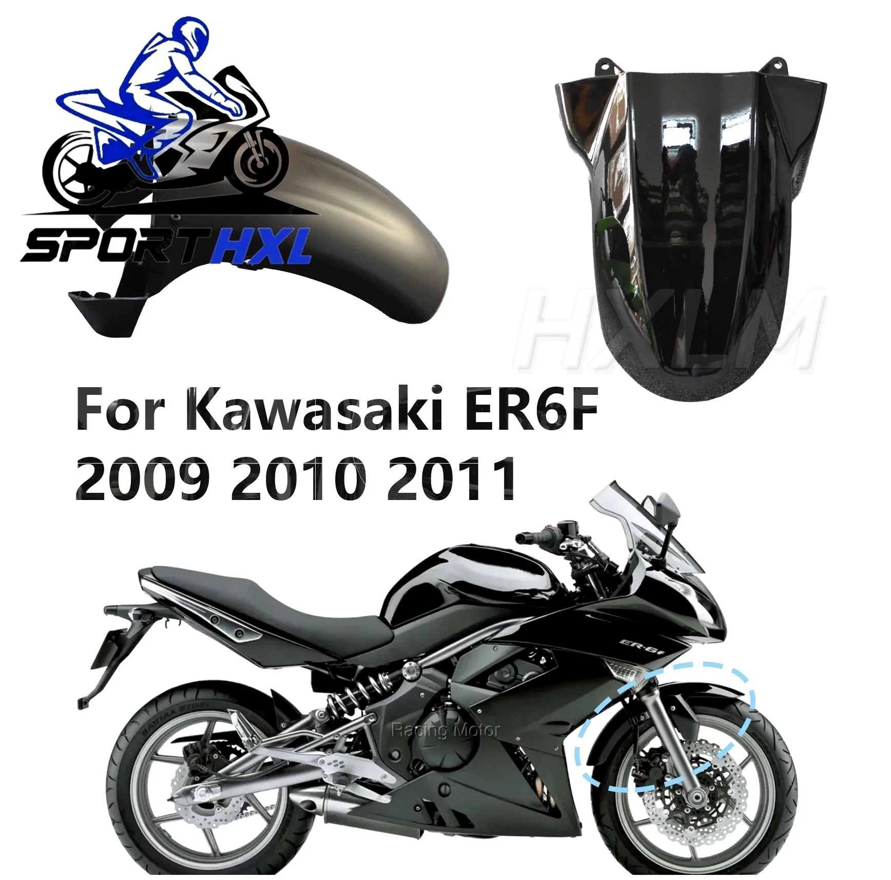 Фото Переднее крыло мотоцикла для Kawasaki ER6R ER6F ER-6 ER6 R F, аксессуары для ветрового стекла, обтекатель, дефлектор. |   Магазин гоночных мотоциклов №1