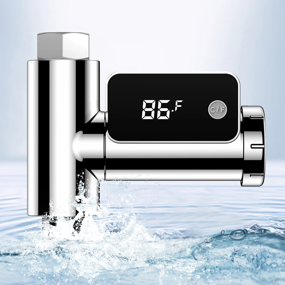 

LED Display Household Water Shower Thermometer Baby Bath Water Temperature Monitor 5℃-60°C Baby Care Energy Smart Meter