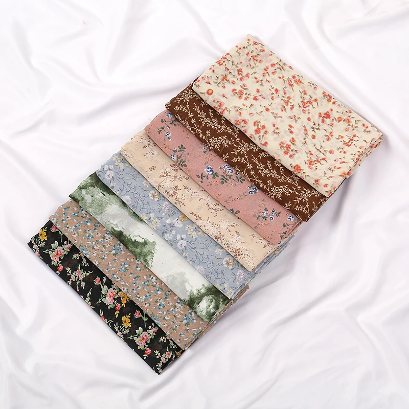 Оптовая продажа Женский шифоновый шарф с цветочным принтом Мальдивы Женские