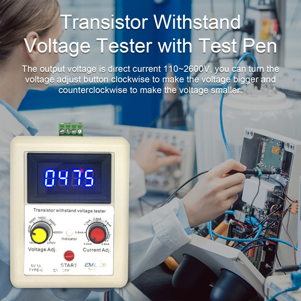 

120 V~2700V IGBT Voltage Capability Tester Diode MOS Triode Voltage Capability Testing Tool Transistor Withstand Voltage Tester