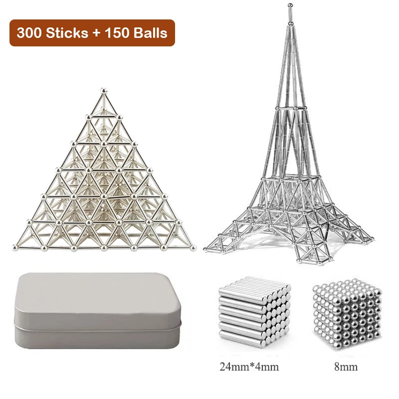 

Магнитные строительные блоки, игрушечные магнитные палочки, набор «сделай сам», строительные блоки, игрушки, магнитная палочка, развивающи...
