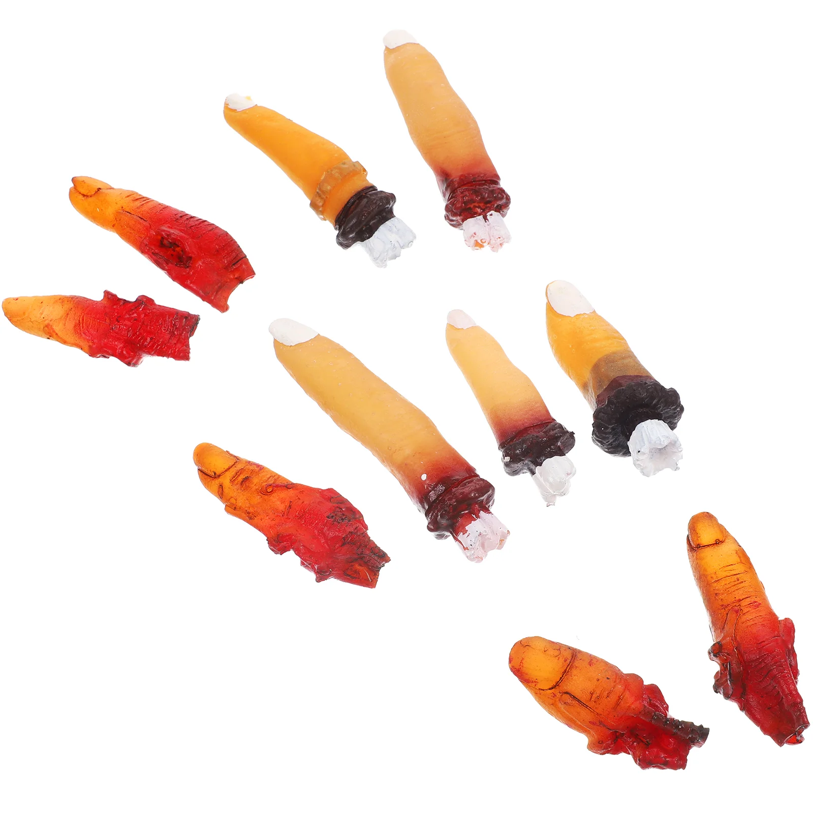 

10 Pcs Halloween Simulation Severed Finger Prank Props Party Supplies Tricky Toy