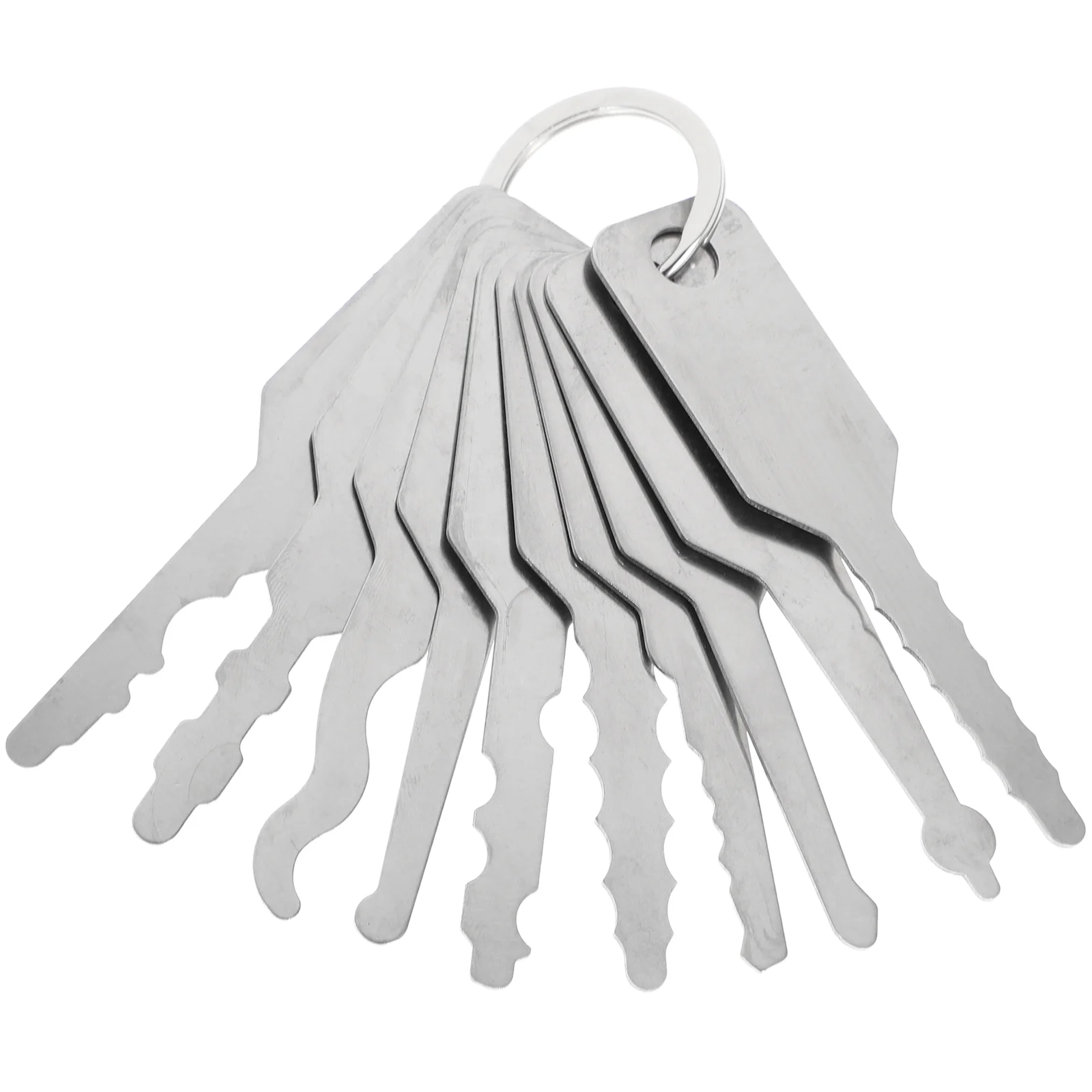 

10pcs Key Tool Key Blank Keys Professional Key Blanks Stainless Steel Structures Keys