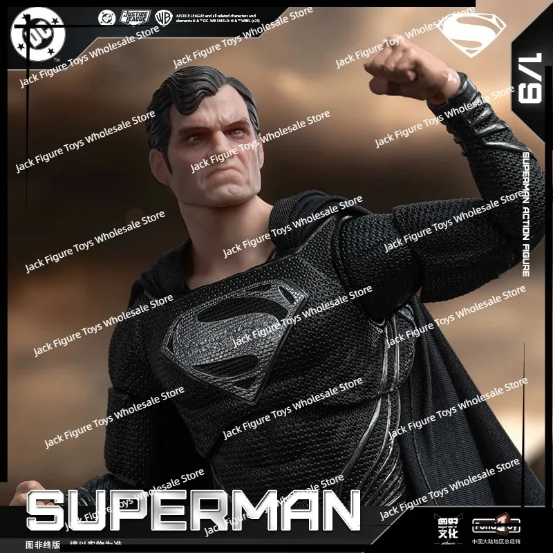 Фото Новая фигурка Супермена 2.0 от Fondjoy, масштаб 1/9, черная, по мотивам DC, Зака Снайдера, Justice League, аниме-фигурка, статуэтка, модель, детские игрушки, подарки. №4