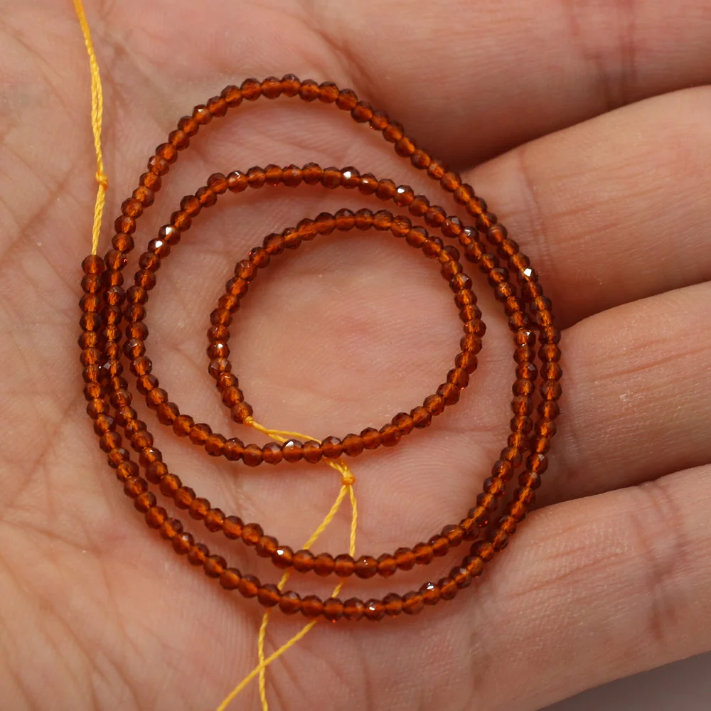 5 шт. 2 мм красновато-коричневый натуральный камень полудрагоценная шпинель