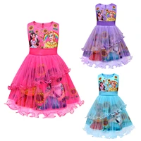 2022 new disney encanto princess dress girls mirabel cosplay costume summer dress fashion sleeveless kids birthday costume