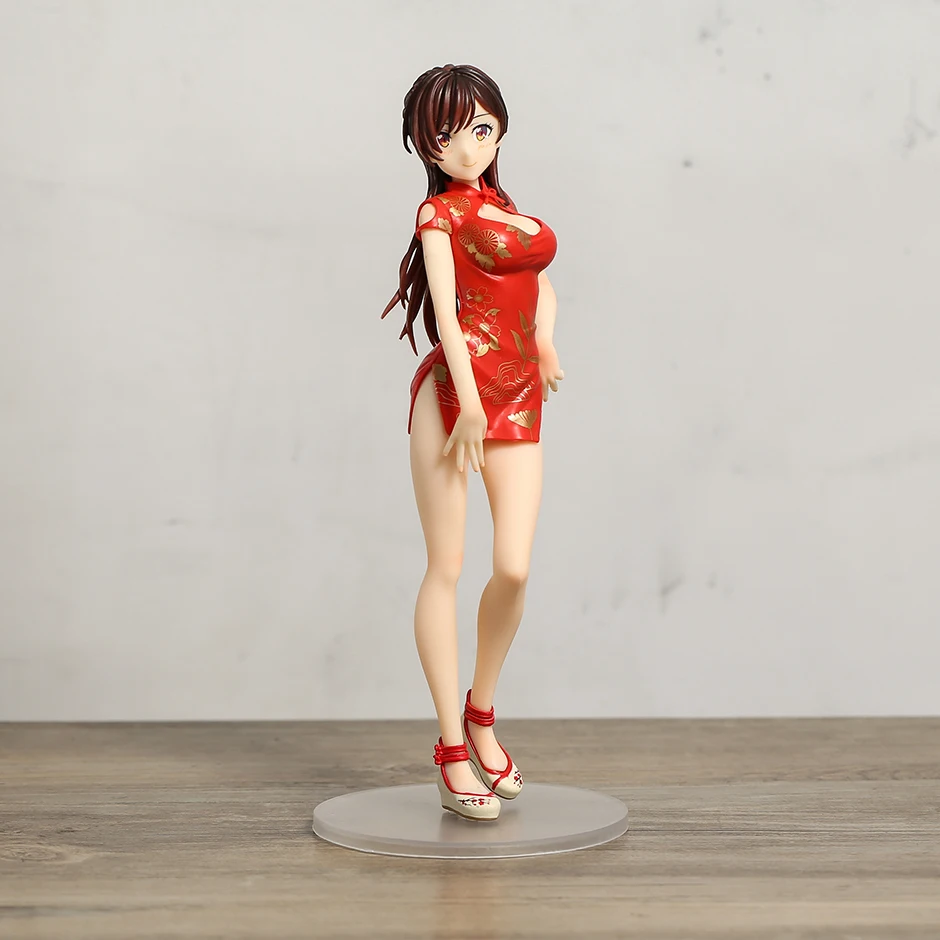 

Rent A Girlfriend Ichinose Chizuru Mizuhara China Dress Version Anime Bishoujo Figure PVC Collection Model Toy