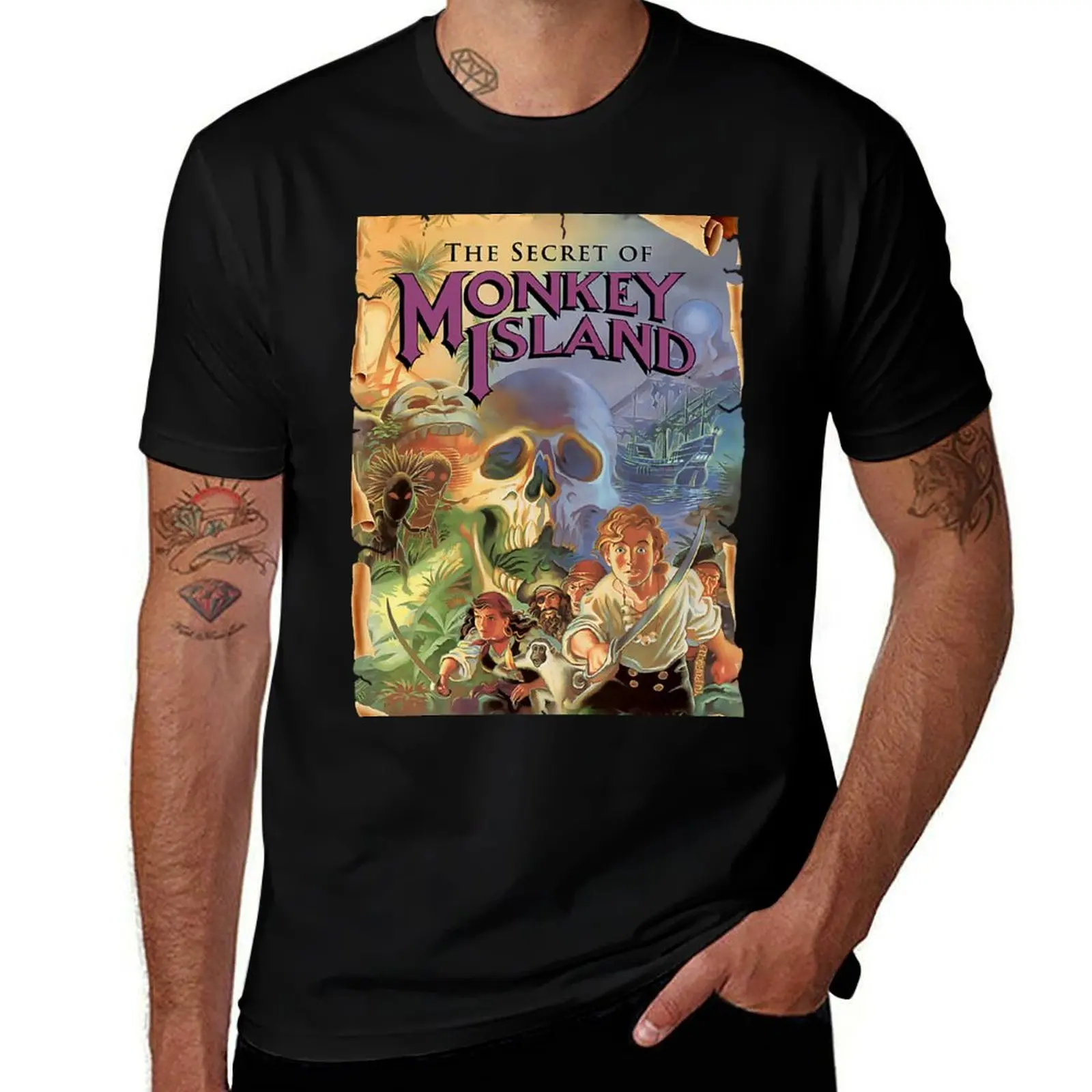 Фото Футболка The Secret of Monkey Island, повседневная свободная футболка с короткими рукавами №1