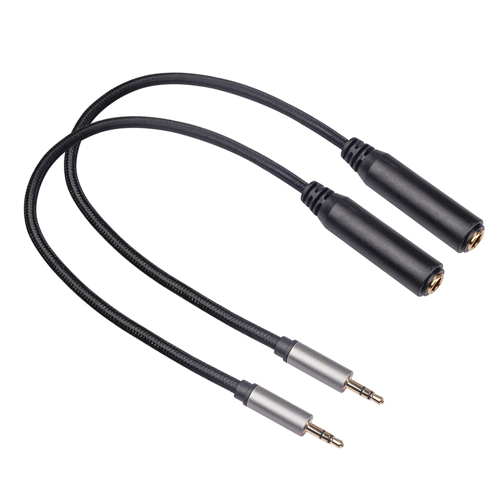 

2pcs Audio Cable 3.5mm Male to 6.35mm Female Phones Stereo Audio Adapter