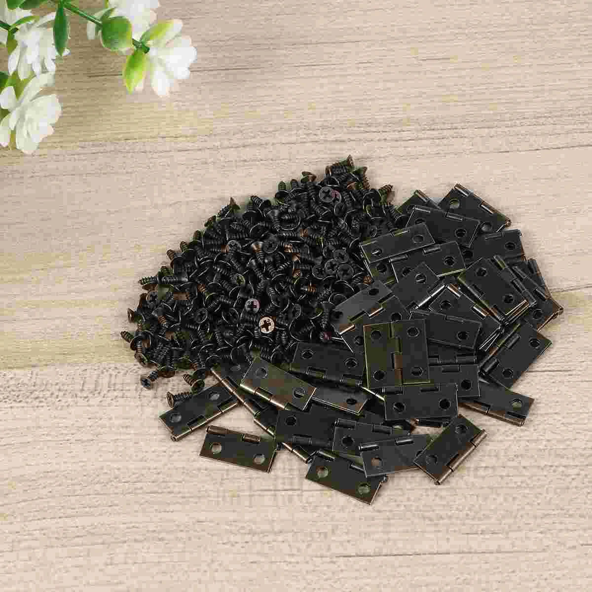 

250 шт. сверхмощные автоматические самозакрывающиеся пружинные петли, креативные металлические петли для шкатулки для ювелирных изделий (50 шт. петель и 200 шт.