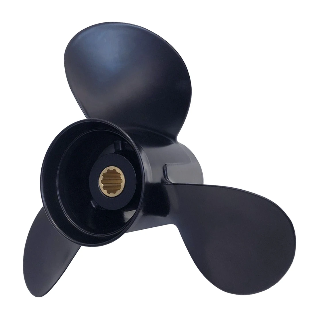 48-19640A40 346-64104-5 3R0B645270 Boat Propeller Aluminum Alloy Fit for Mercury Mariner Tohatsu Nissan Outboard 25-30HP Black