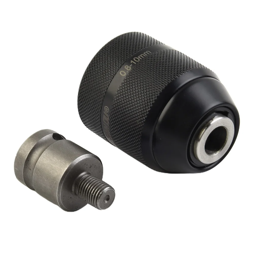 

3/8-24UNF Thread 0.8mm-10mm Keyless Drill Chuck Electric Impact Drill Collet Fixture Tools Quick Change Converter