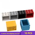 10 шт. кубики MOC 92410 2x3x2, детали для шкафа, высокотехнологичные детали для шкафа, совместимые с брендами, развивающие детали, игрушки