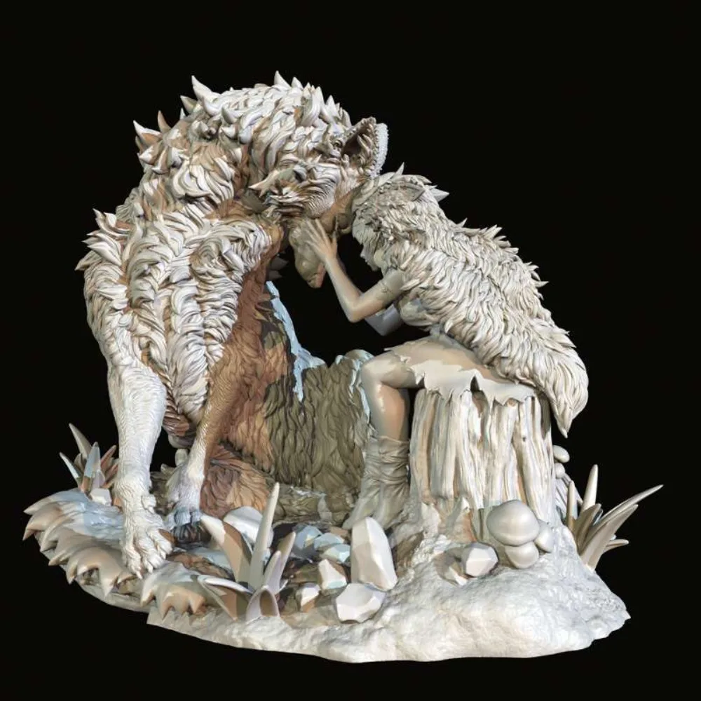 

Резиновая модель "Волк Мама и Принцесса" для сборки и покраски