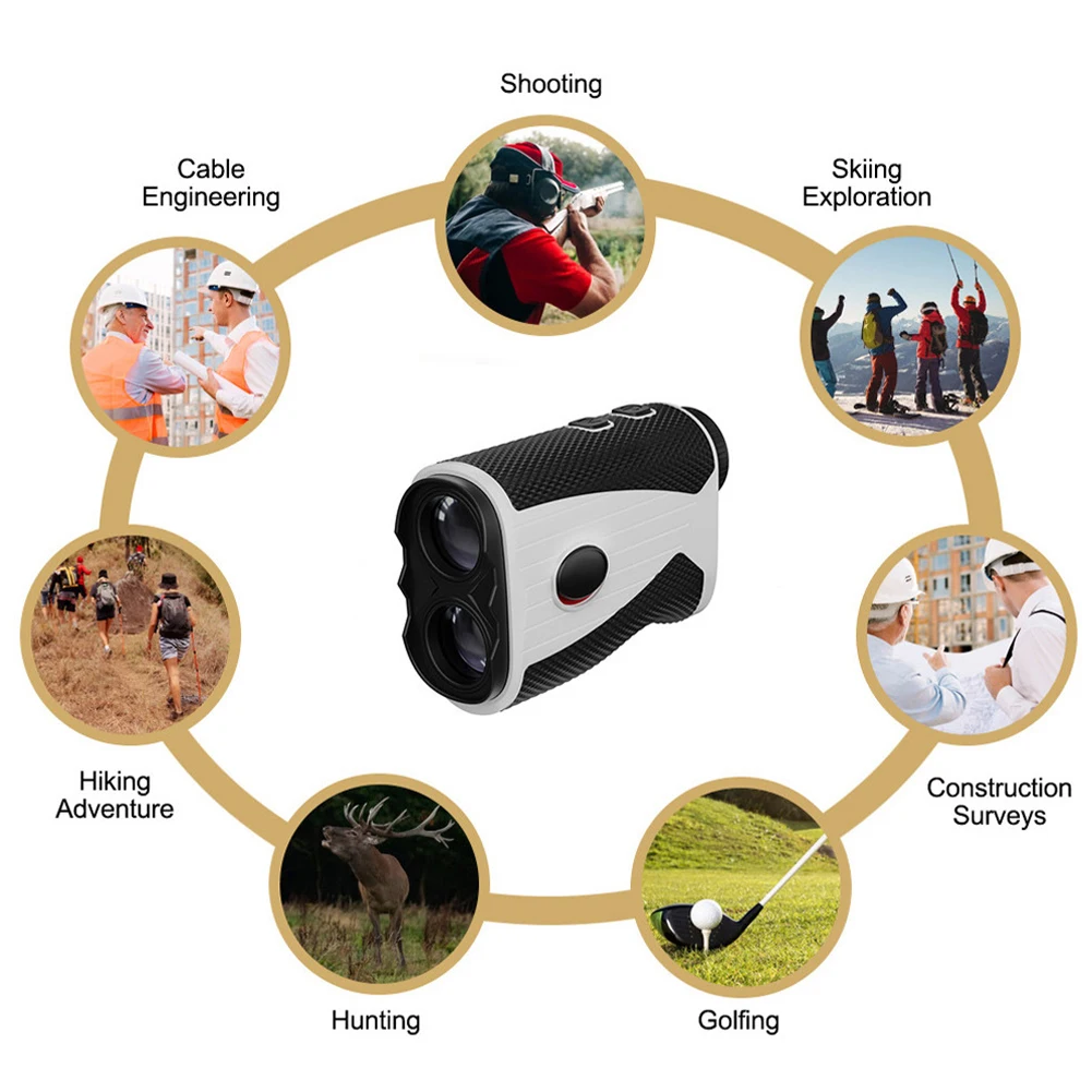 Дальномер для гольфа с наклоном дальномер фиксатором флагштока охотничий 1000 м