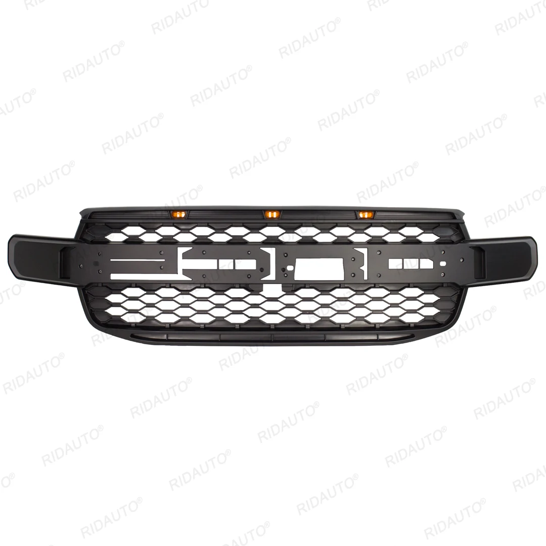 2022 New Aftermarket For FORD RANGER 2022 Australia WILDTRAK Upgrades To RAPTOR Style Front Grill Replacement LED Light Letter