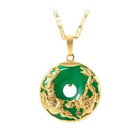 14k yellolw gold 45cm necklace emerald pendants for female colgante de 925 mujer emerald pendant topaz gemstone necklace pendant