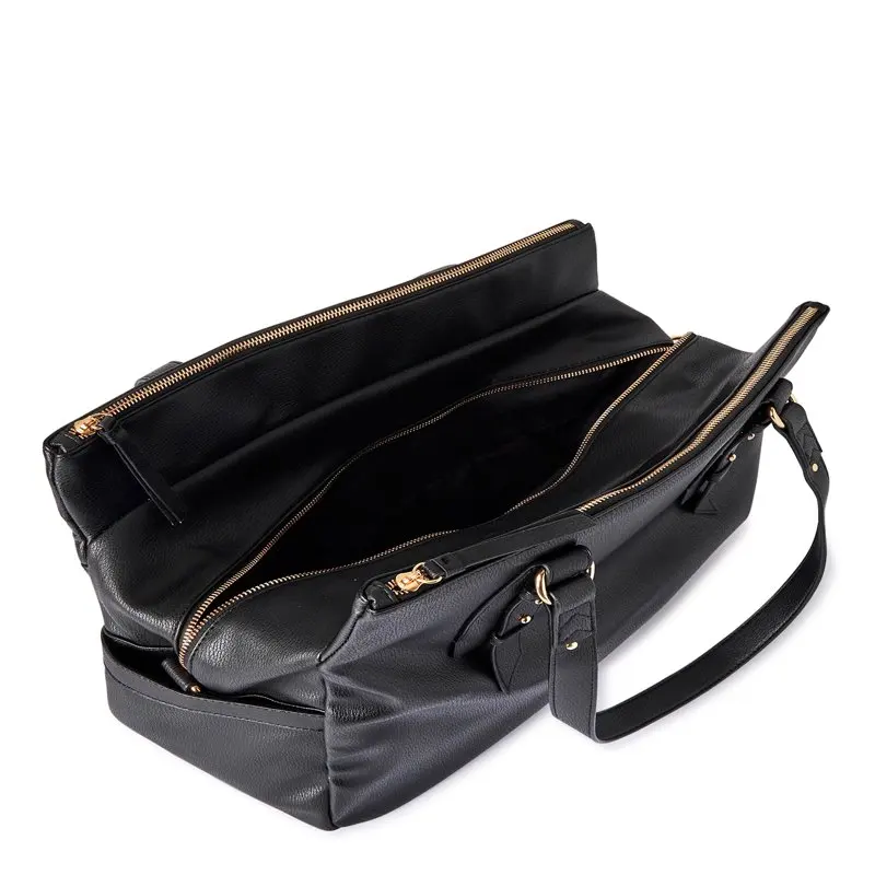 Women’s Triple-Section Weekender Bag Black