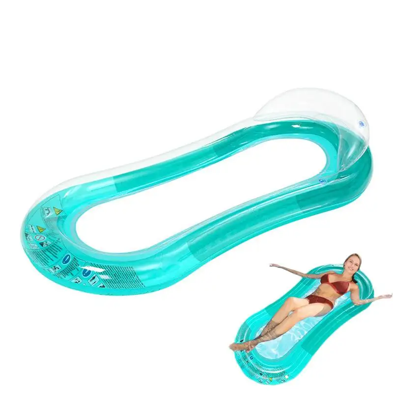 

Tanning Pool Lounger Float Inflatable Adult Size Swimming Pool Lounger 160x90cm/62.99x35.43inch Sun Tanning Floats Pool Floating