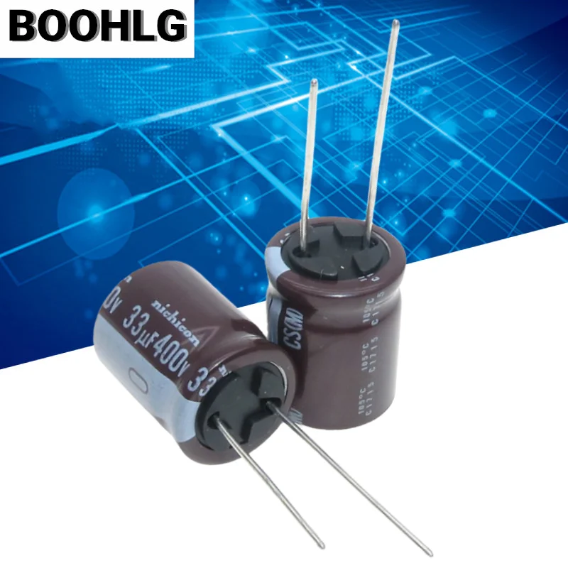 5 шт 33UF 400V электролитический конденсатор фирмы Nichicon 16X20 CS высокая частота и низкое