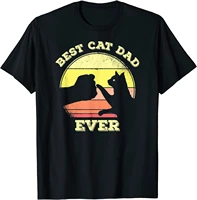 best cat dad ever funny cat lover t shirt men women printing harajuku short sleeve tee