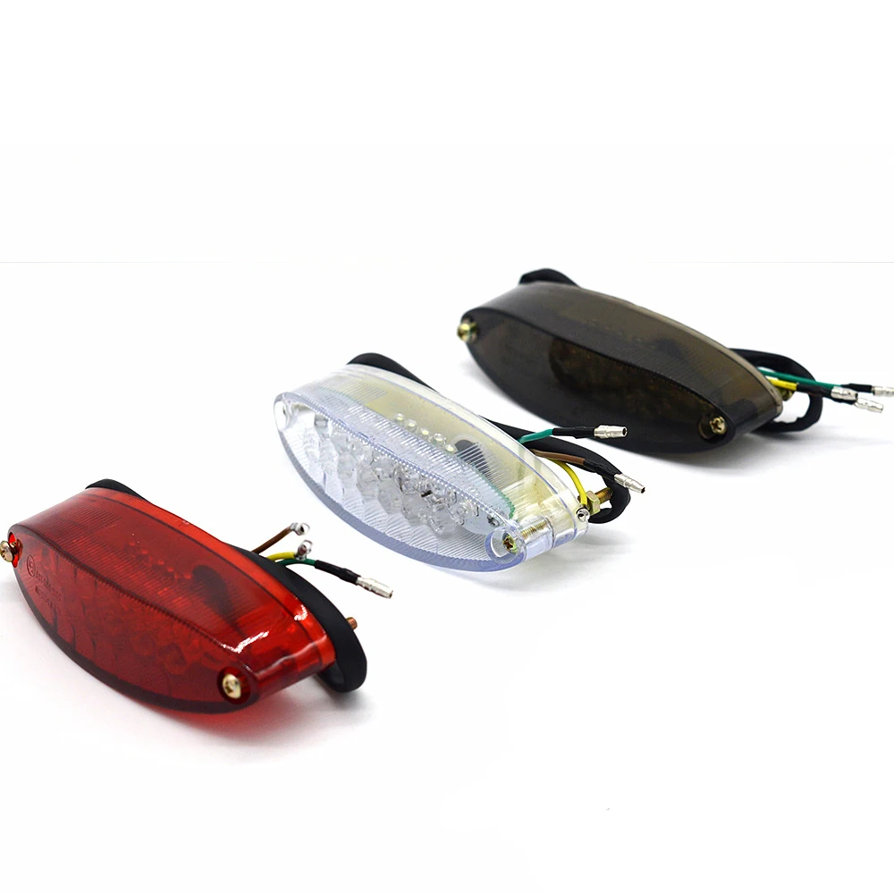 

Motorcycle modification beach bike universal oval brake LED light signal tail light three colors optional