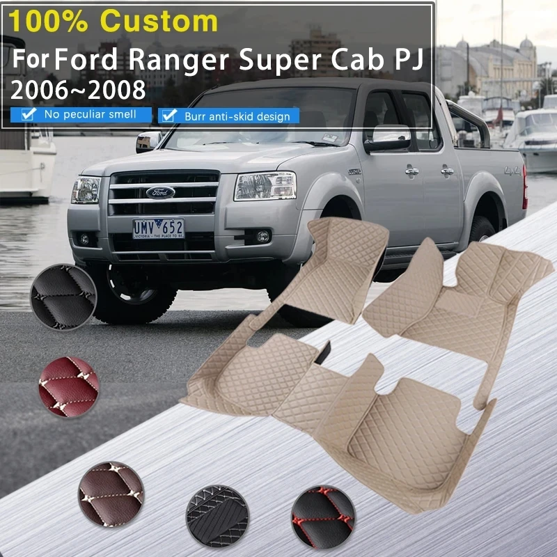 

Car Rear Trunk Floor Mat For Ford Ranger PJ International 2006~2008 Super Cab Car Floor Mats Accessorie Interior Car Accessories