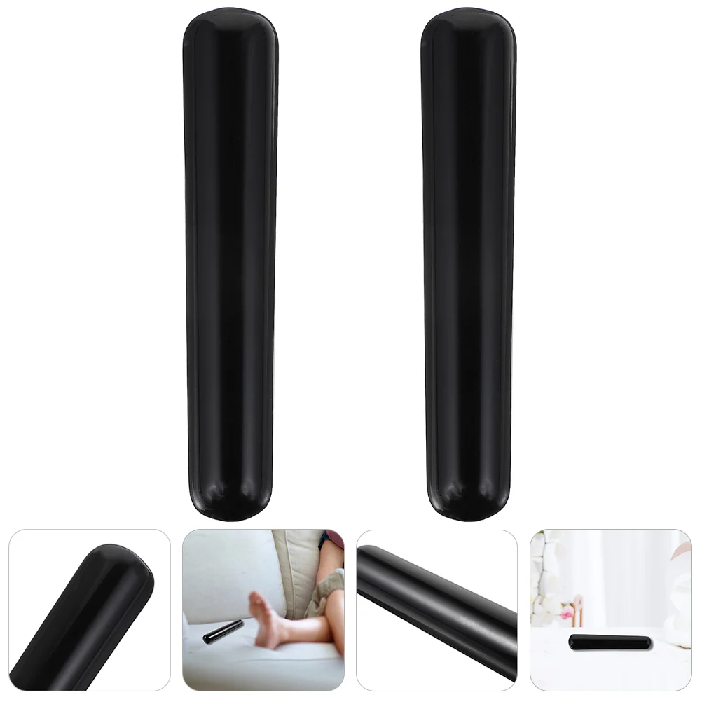 

2pcs Practical Stones Durable Tools Obsidian Supplies (Black)