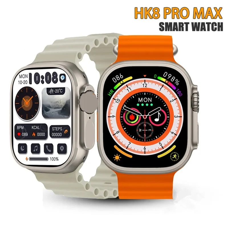 

Смарт-часы HK8 Pro MAX, водонепроницаемость, Bluetooth, 2,12 дюйма, 49 мм