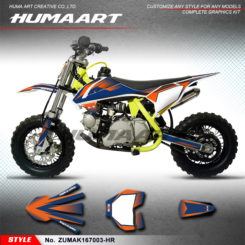 Графический комплект HUMAART клейкая наклейка для ZUUMAV K1 50 60 70 детский мини-байк