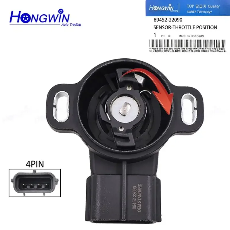 Для Toyota Camry RAV4 Corolla Celica Tercel 4RUNNER MR2 PICKUP подходит для LEXUS LS400 OE #   89452-22090 Датчик положения дроссельной заслонки TPS