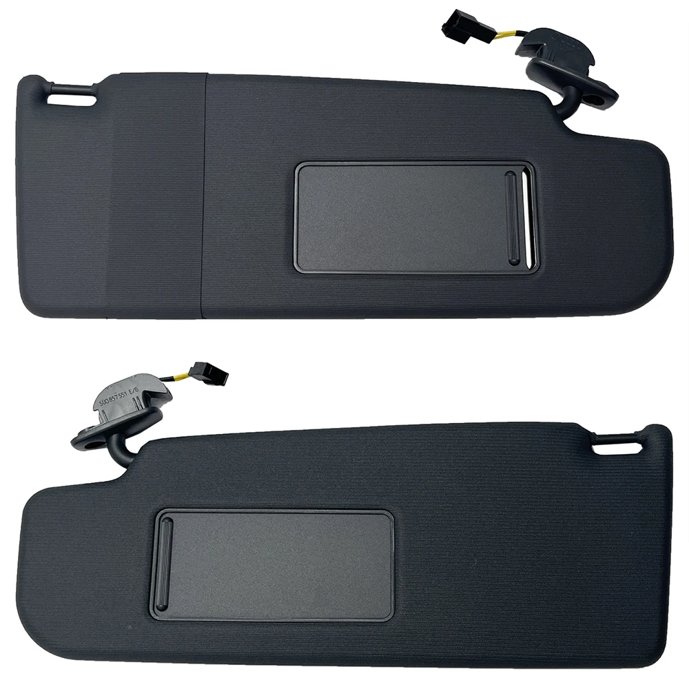 

Для VW Golf 4 Jetta MK4 Passat B5 Beetle Черный передний солнцезащитный козырек с зеркалом для макияжа Солнцезащитный козырек 5U0857551 5U0857552