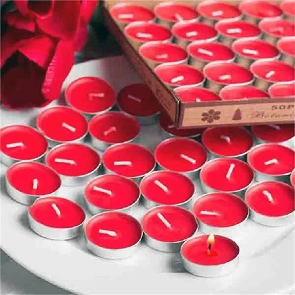 25 Pieces Tealight Candles Decorative Tea Light | Дом и сад