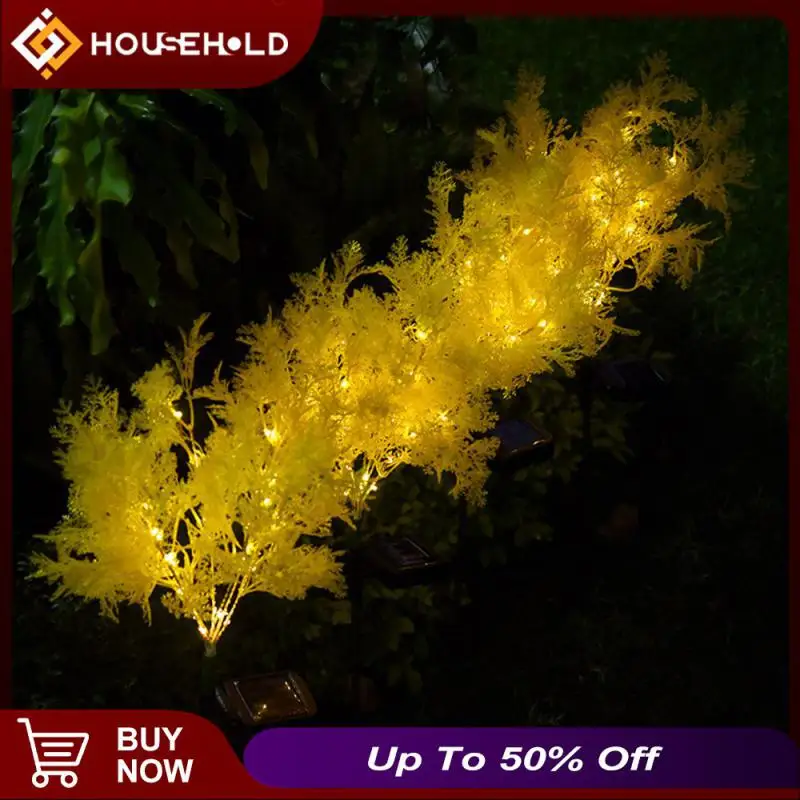 

Abs Waterproof Solar Lights Simulation Rime Solar Lawn Lamp Outdoor Street Floor Insertion Lamp Home Garden Decoration 20x70cm