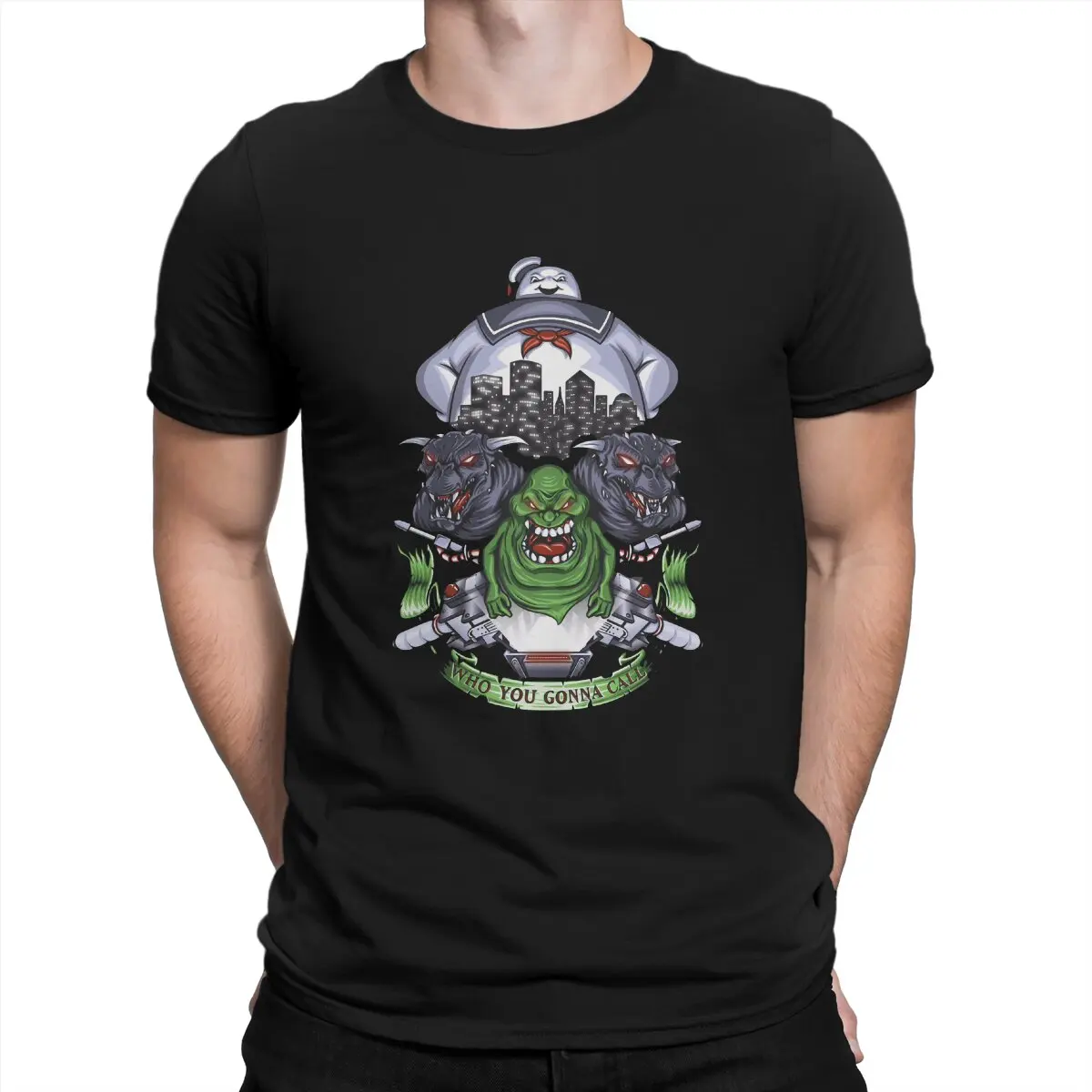 

Awesome Who You Gonna Call T-Shirts Men O Neck 100% Cotton T Shirts Ghostbusterse Short Sleeve Tee Shirt Gift Idea Clothes